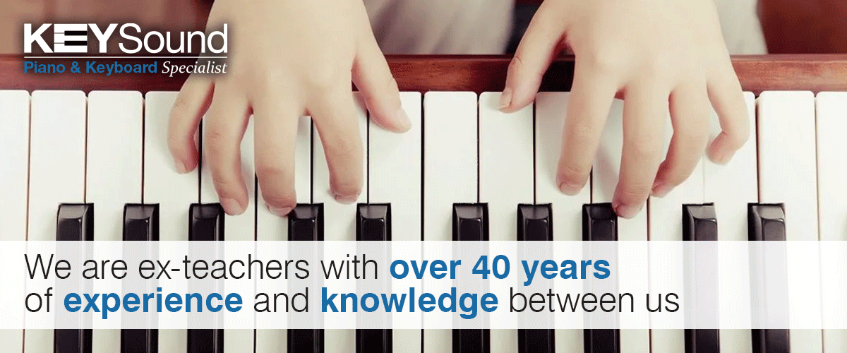With over 40 years of teaching experience we are sure we can get  the right piano or keyboard for you, with all the major brands under one roof