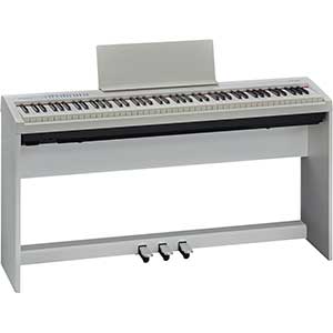 Roland FP30 Digital Piano Includes Stand and Pedal Unit in White  title=