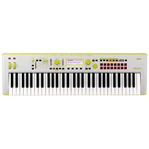 Korg Kross 2 61 Synthesizer Workstation in Gray Green  title=