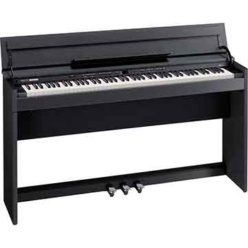 Roland DP990F Digital Piano in Satin Black  title=