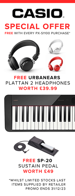 Free Urbanears Plattan 2 Headphones and SP20 sustain pedal with every PXS1100 purchase