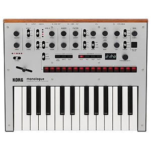 Korg Monologue Monophonic Analog Synthesizer in Silver  title=