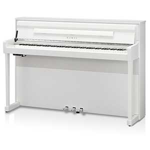 Kawai CA901 Digital Piano in Satin White  title=