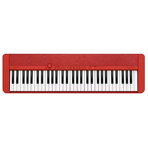 Casio CTS1 Keyboard in Red  title=