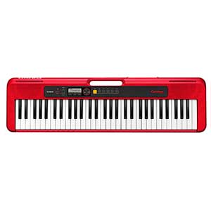 Casio CTS200 Keyboard in Red  title=