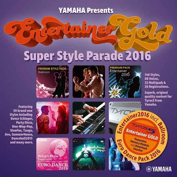 Announcing the new Tyros5 'Entertainer Gold' Super Style Parade 2016