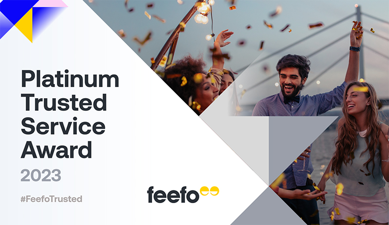 Feefo Platinum Trusted Service Award