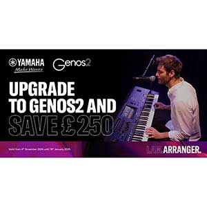 Trade in your current Keyboard and receive a quaranted £250 contribution towards a new Genos 2 by Yamaha