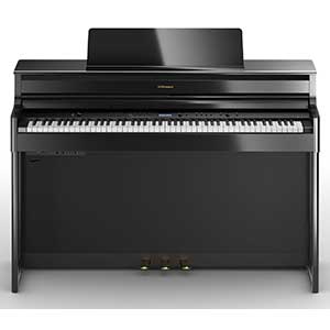 Roland HP704 Digital Piano in Polished Black  title=