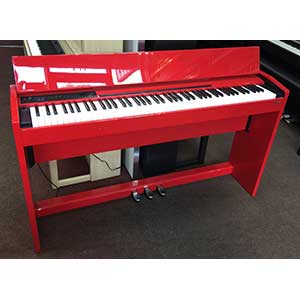 Roland F110 Digital Piano in Polished Red  title=