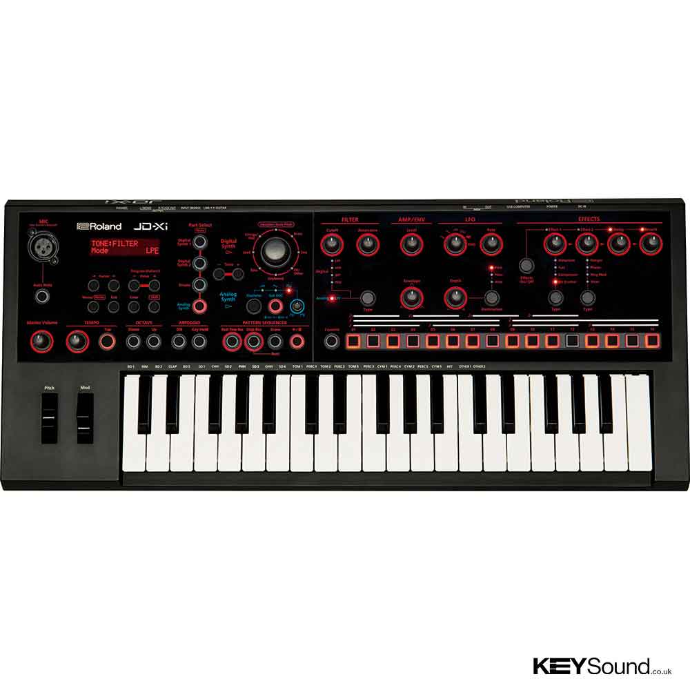 Roland JDXI Synthesizer in Black