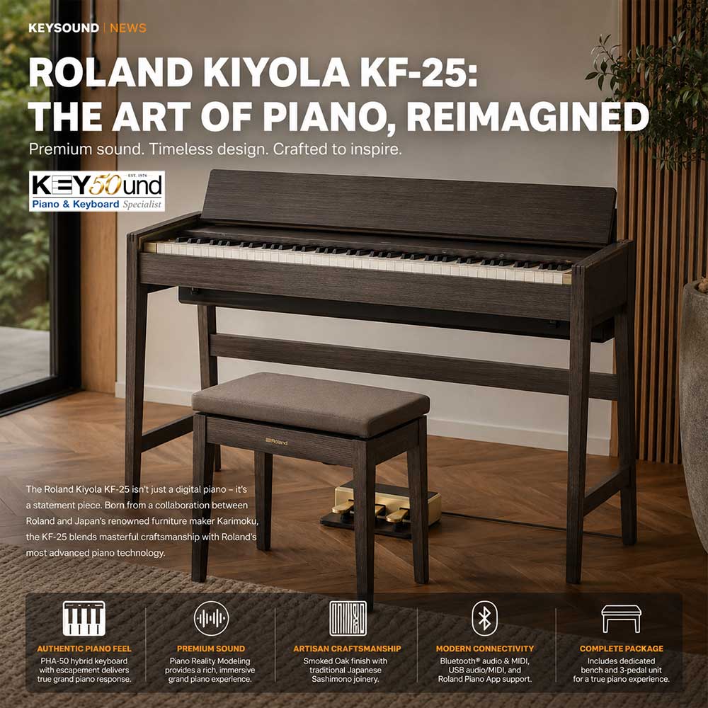 Roland Kiyola KF-25: A Digital Piano That Looks as Beautiful as It Sounds
