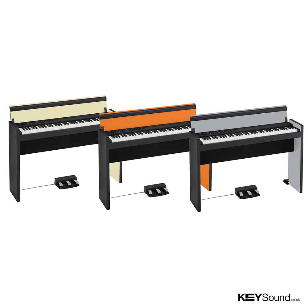 Korg LP380 73 Keys Digital Piano, Black and Orange - Keysound