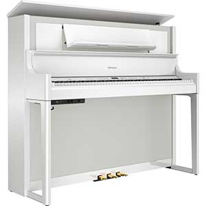 Roland LX708 Digital Piano in Polished White  title=