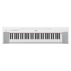 Yamaha NP15 Portable Piano-Style Keyboard in White  title=