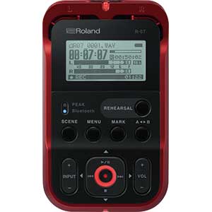 Roland R07 High Resolution Portable Recorder in Red  title=