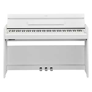 Yamaha YDPS55 Digital Piano in White  title=