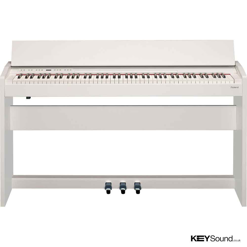 barn fund Heir Roland F130R Digital Piano, White - Keysound