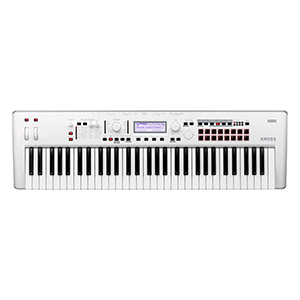 Korg Kross2 61 Synthesizer Workstation in White  title=