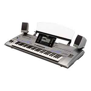 Yamaha Tyros 5 XL 61 Keys Arranger Workstation includes MS05 Speakers in Silver